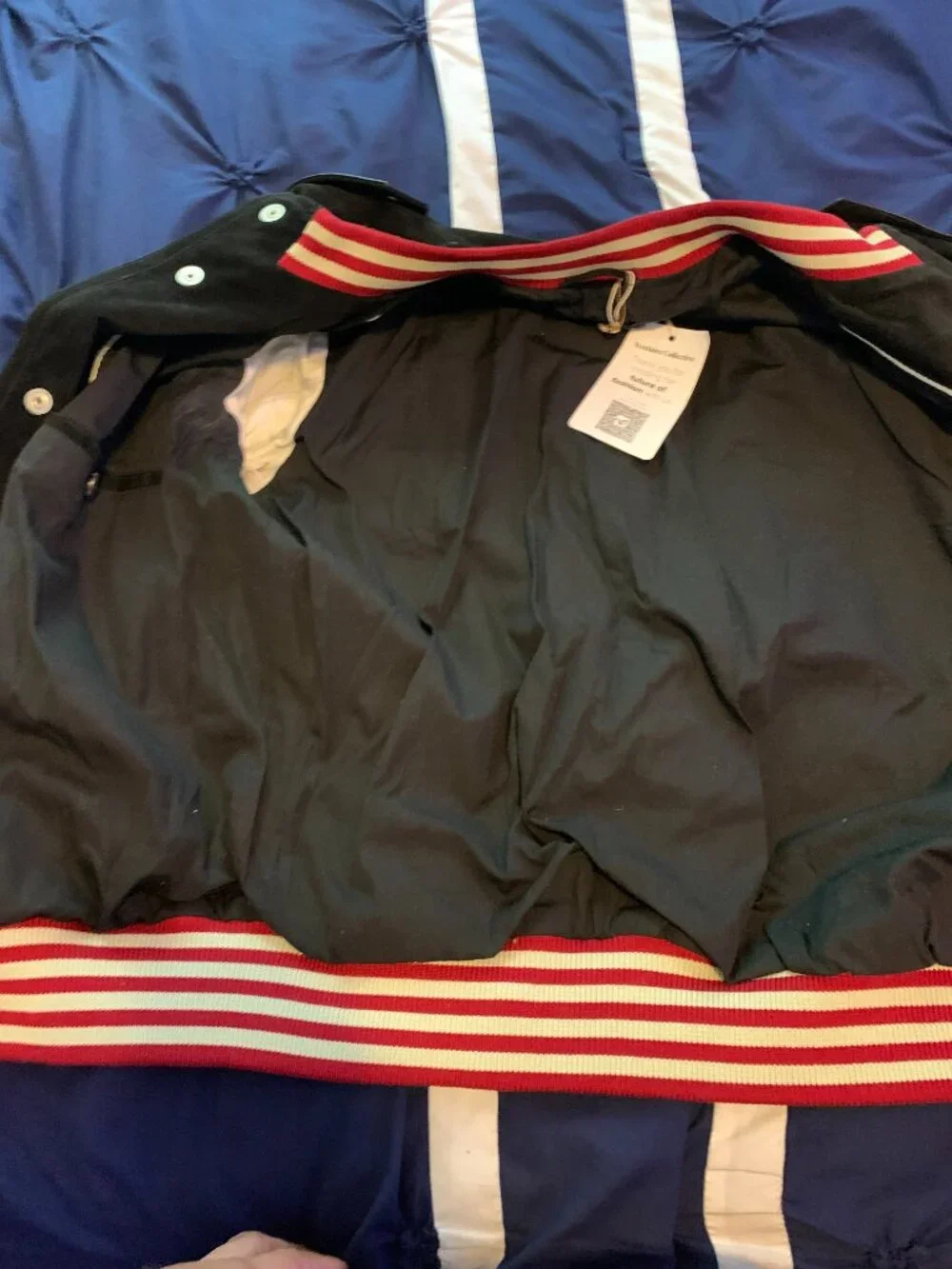 Gucci Varsity Signature studded jacket size 54.